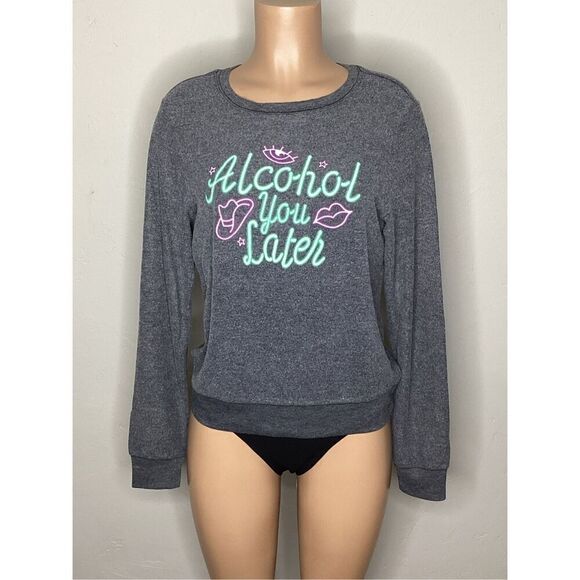 New. WILDFOX Alcohol you later sweatshirt. Small. Retails $129 - Picture 3 of 8